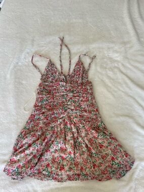 Sky To Moon Floral Spaghetti-Strap Mini Sundress